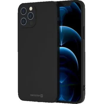 Pouzdro na mobilní telefon SWISSTEN Soft Joy pro Apple iPhone 16e černý Ochranný kryt, silikonový, pro Apple iPhone 16e, černý 34500443