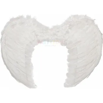 Karnevalový doplněk Bílá křídla anděl 60x45 cm