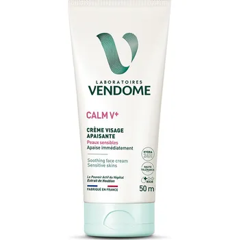 Pleťový krém VENDOME CALM V+ Crème Visage Apaisante Zklidňující hydratační krém na obličej, 50 ml