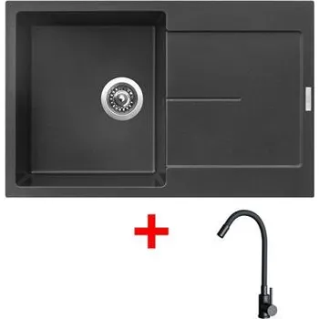 Kuchyňský dřez Sinks ULTIMA 790 Metalblack + ELASTA černá matná