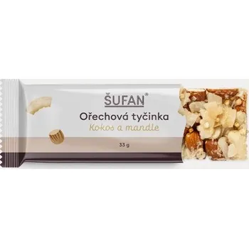Šufan OŘECHOVÁ TYČINKA KOKOS A MANDLE 33G