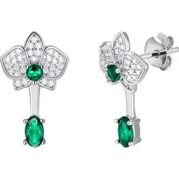 Náušnice Preciosa Překrásné stříbrné náušnice 2v1 Evergreen Royal Lagoon 5441 66 + 2 měsíce na vrácení zboží