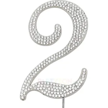 Party dekorace Kovový zápich do dortu číslo 2