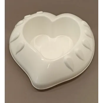 Obal na květináč Obal plastový - tvar srdce, bílá