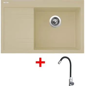 Sinks RIM 780 P Sahara + Elasta nerez/černá