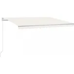 Ručně zatahovací markýza s LED světlem 400x300 cm Dekorhome