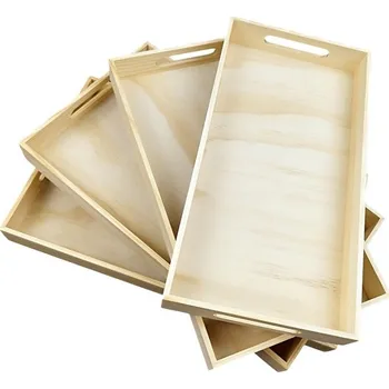 Dřevěný podnos k dekorování pryskyřicí Velikost: 17 x 33 cm