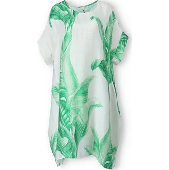 Dámské šaty Šatovka oversize vzor LIST 50203 barva: zelená