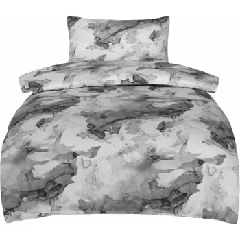 Povlečení Povlečení bavlněný satén Minerál šedý 200x140cm+90x70cm TiaHome