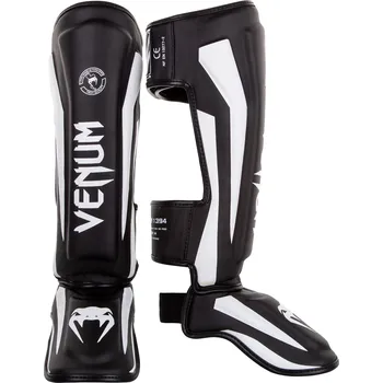 Chránič holeně pro bojový sport Chrániče holení VENUM ELITE STANDUP - černo/bílé - VENUM-1394-108 Velikosti: M