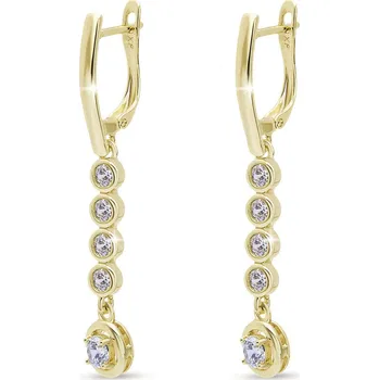 Náušnice Visací náušnice s čirými zirkony 3571