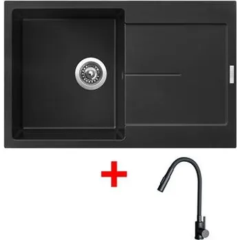 Sinks ULTIMA 790 Pureblack + ELASTA S černá matná