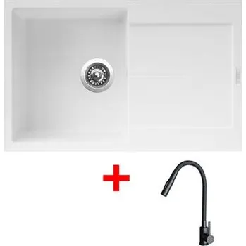 Sinks ULTIMA 790 Milk + ELASTA S černá matná