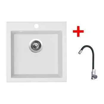 Sinks VIVA 455 Milk + Elasta nerez/černá