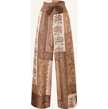 Dámské kalhoty Zimmermann Dámské Hedvábné Kalhoty Lucky, velbloudí / hnědá /...