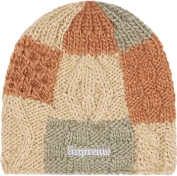 Čepice Supreme Block Knit Beanie Tan Velikost: ONE SIZE