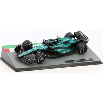 autíčko Centauria Aston Martin F1 AMR23 2023 Fernando Alonso 1:43 - Racing Cars časopis s modelem #20 Aston Martin F1 AMR23 - kovový model auta 1/43
