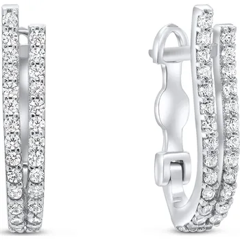 Náušnice Brilio Silver Elegantní stříbrné náušnice se zirkony EA133W + 2 měsíce na vrácení zboží