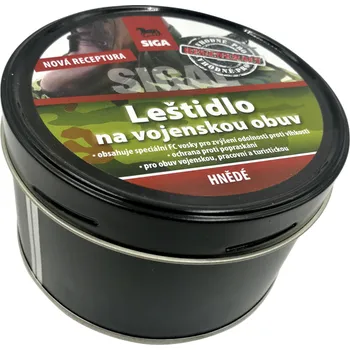 Přípravek pro údržbu obuvi Sigal Leštidlo na vojenskou obuv - hnědá