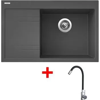 Sinks RIM 780 P Titanium + Elasta nerez/černá