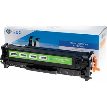 G&G Toner Toner kompatibilní s HP CF381A, NT-PHF381C, HP 312A, azurová, 2700 s