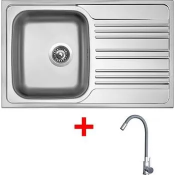 Nerezový dřez Sinks STAR 780 + ELASTA nerez/šedá