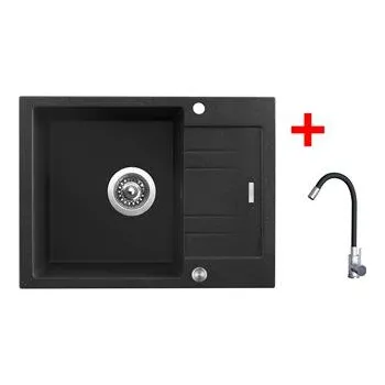 Sinks RAPID 580 XC Granblack + Elasta nerez/černá