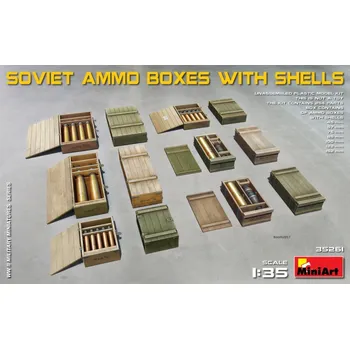 Plastikový model 1/35 Soviet Ammo Boxes with Shells