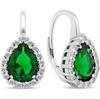 Náušnice Brilio Silver Nadčasové stříbrné náušnice se zirkony EA425WG + 2 měsíce na vrácení zboží