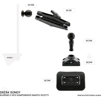 Echolot SCOTTY » Držák sondy