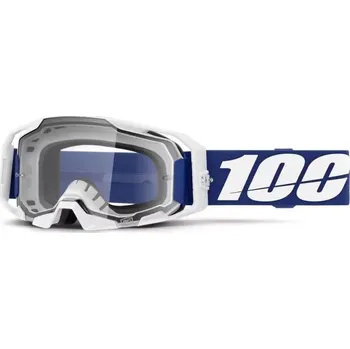 Motocyklové brýle 100% Armatic Goggle Blue - Clear Lens clear blue