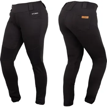 Moto oblečení W-TEC Dámské moto legíny Lukrecia černá - L prodloužená délka