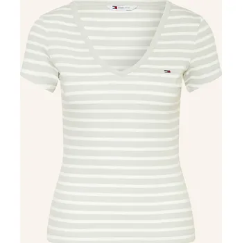 Dámské tričko Tommy Jeans Dámské Tričko, světle zelená / bílá, 38