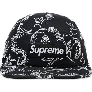 Čepice Supreme Floral Jacquard Camp Cap Black Velikost: ONE SIZE