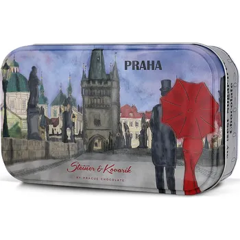 Čokoláda Káva v hořké a mléčné čokoláda, plech, 140g