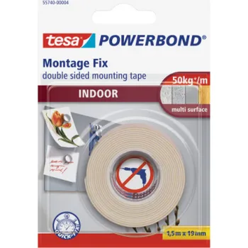 Montážní páska oboustranná Tesa - bílá / 19 mm x 1,5 m