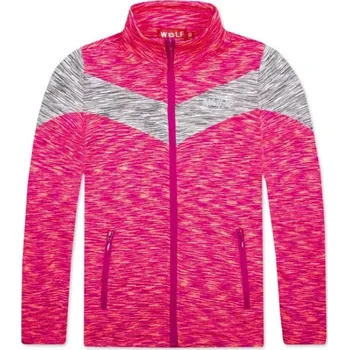 Dívčí mikina Outdoorová dívčí mikina Wolf M2441 růžová