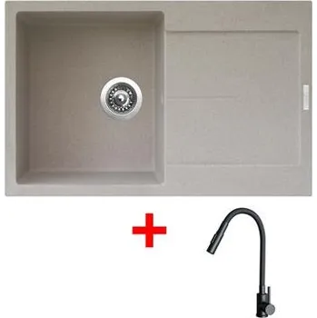 Kuchyňský dřez Sinks ULTIMA 790 Avena + ELASTA S černá matná