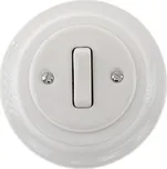 Porcelánový vypínač K1-R110Q bílý