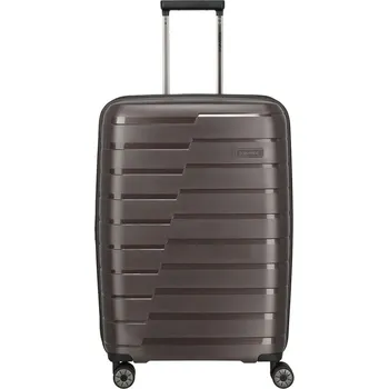 Střední skořepinový kufr na kolečkách s expandérem 80 l TSA Travelite hnědá tmavá