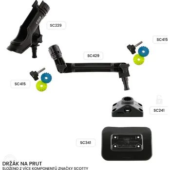 Rybářský prut SCOTTY » Držák na prut