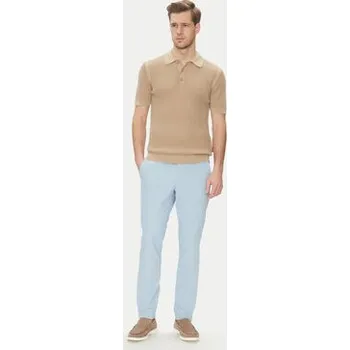 Pánské kalhoty BOSS Kalhoty z materiálu Kaito1_T 50487754 Světle modrá Slim Fit 52