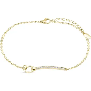 Náramek Pozlacený náramek se zirkony 2840