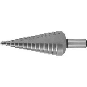 Vrták Nástroje Paseka Vrták stupňovitý 5-31, po 2mm HSS30 5;7;9;11;13;15;17;19;21;23;25;27;29;31 stopka 12mm - PA56610-531000