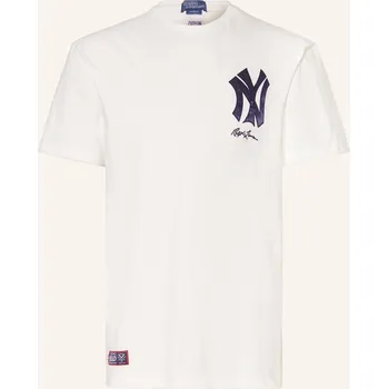 Pánské tričko Polo Ralph Lauren Pánské Tričko Yankees, bílá, XXL