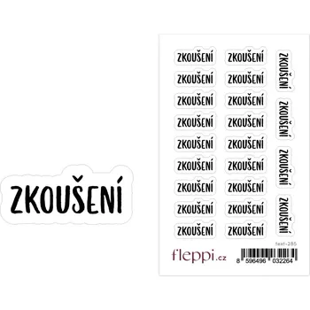 samolepka Fleppi Samolepky Zkoušení