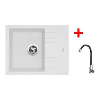 Sinks LINEA 600 Milk + Elasta nerez/černá