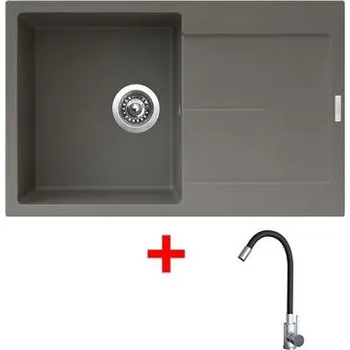 Nerezový dřez Sinks ULTIMA 790 Truffle + Elasta nerez/černá