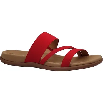 Dámské pantofle Letní vycházkové pantofle, Gabor, červená: Červená Textil 28,6 43 G - standardní šíře (18162-18163)