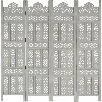 Paraván Dřevěný paraván 4dílný Dekorhome